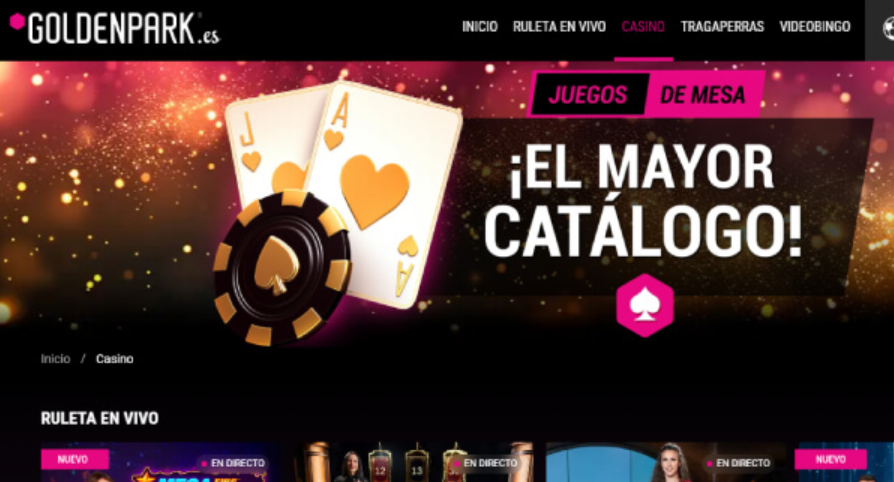 GoldenPark Casino: rese&ntilde;a detallada y valoraci&oacute;n actual